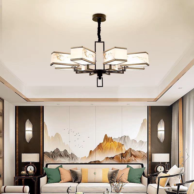 Đèn Chùm Phòng Khách Hiện Đại Phong Cách Indochine IDC-004