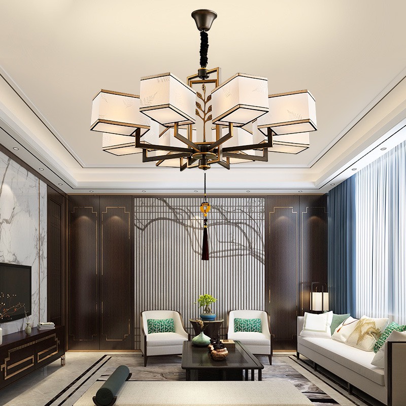 Đèn Chùm Phòng Khách Hiện Đại Phong Cách Indochine IDC-005