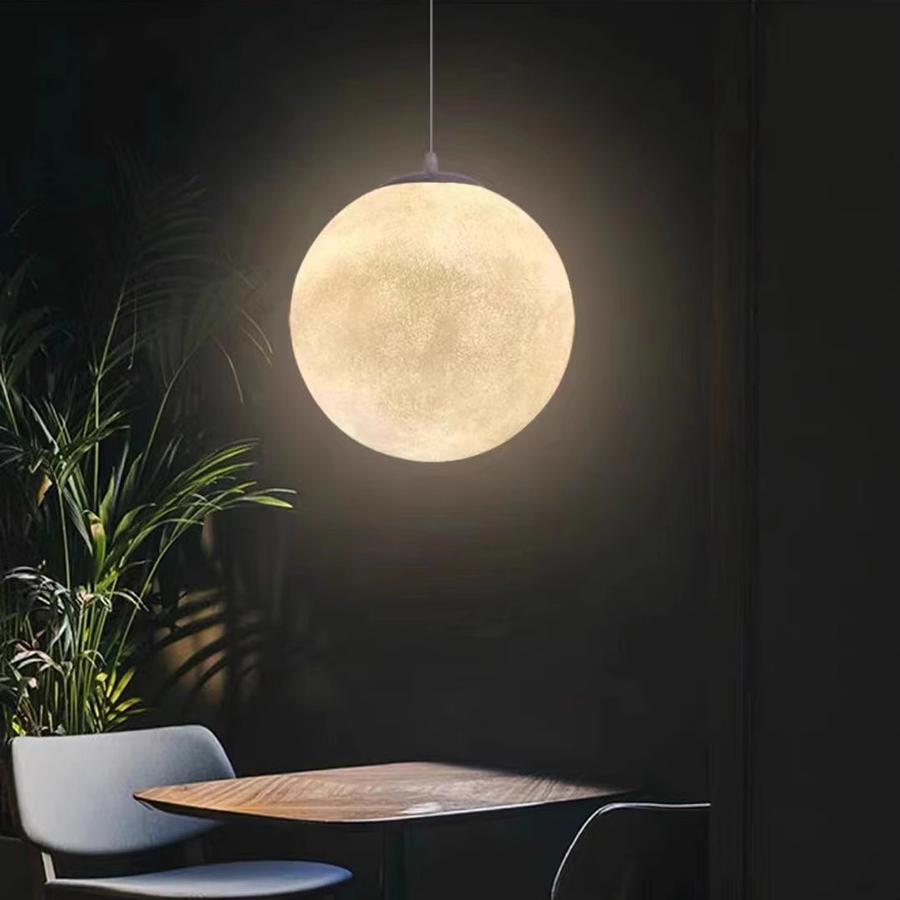 Đèn Thả Trần Hiện Đại Bắc Âu Mặt Trăng Chất Liệu Composite CDT-T014