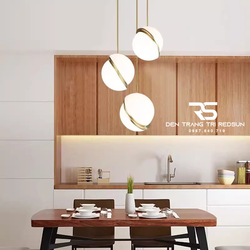 Đèn Thả Bàn Ăn Hiện Đại Phong Cách Bắc Âu Choá Acrylic CDT-L003