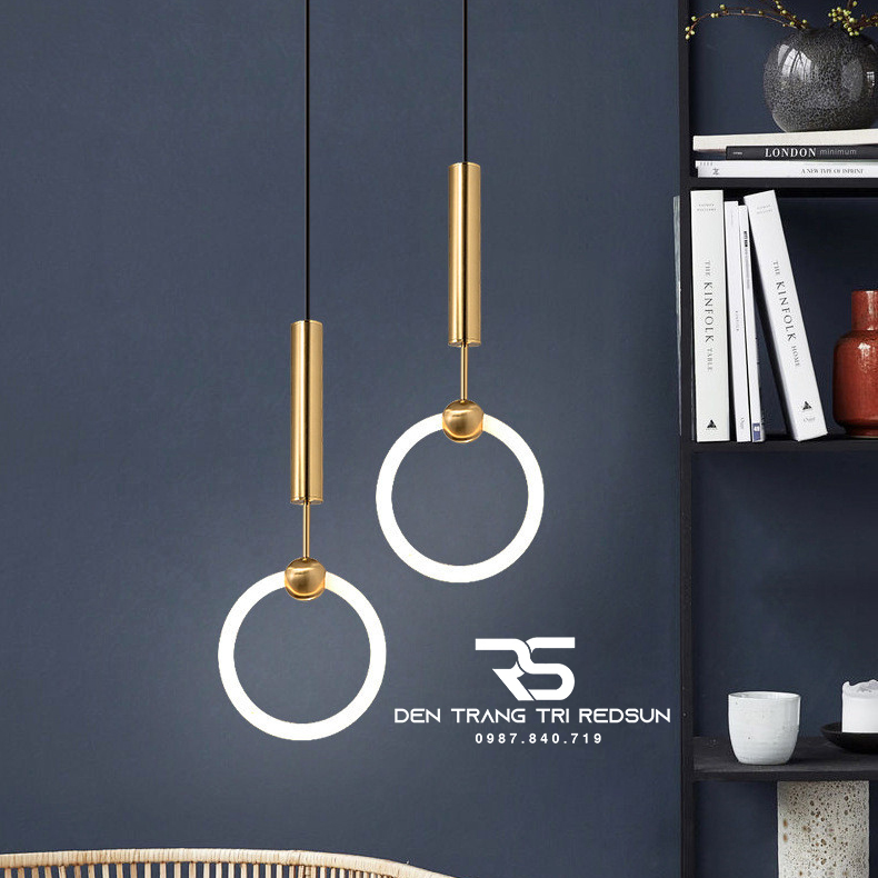 Đèn Thả Bàn Ăn Hiện Đại Phong Cách Bắc Âu Vòng Led Acrylic CDT-L004
