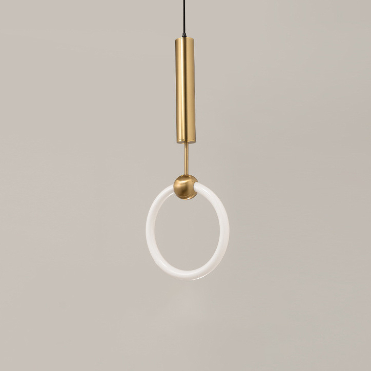 Đèn Thả Bàn Ăn Hiện Đại Phong Cách Bắc Âu Vòng Led Acrylic CDT-L004