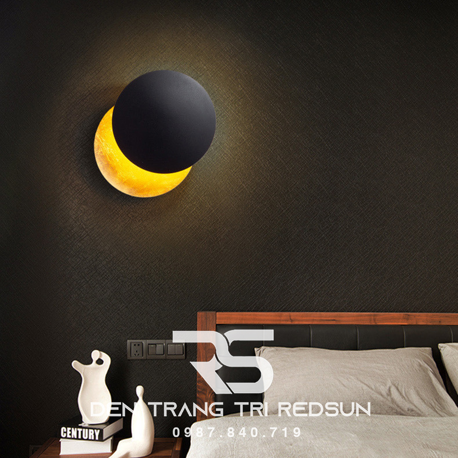 Đèn Tường Trang Trí Phòng Khách, Phòng Ngủ, Cầu Thang Nguyệt Thực Phong Cách Bắc Âu  DT-116