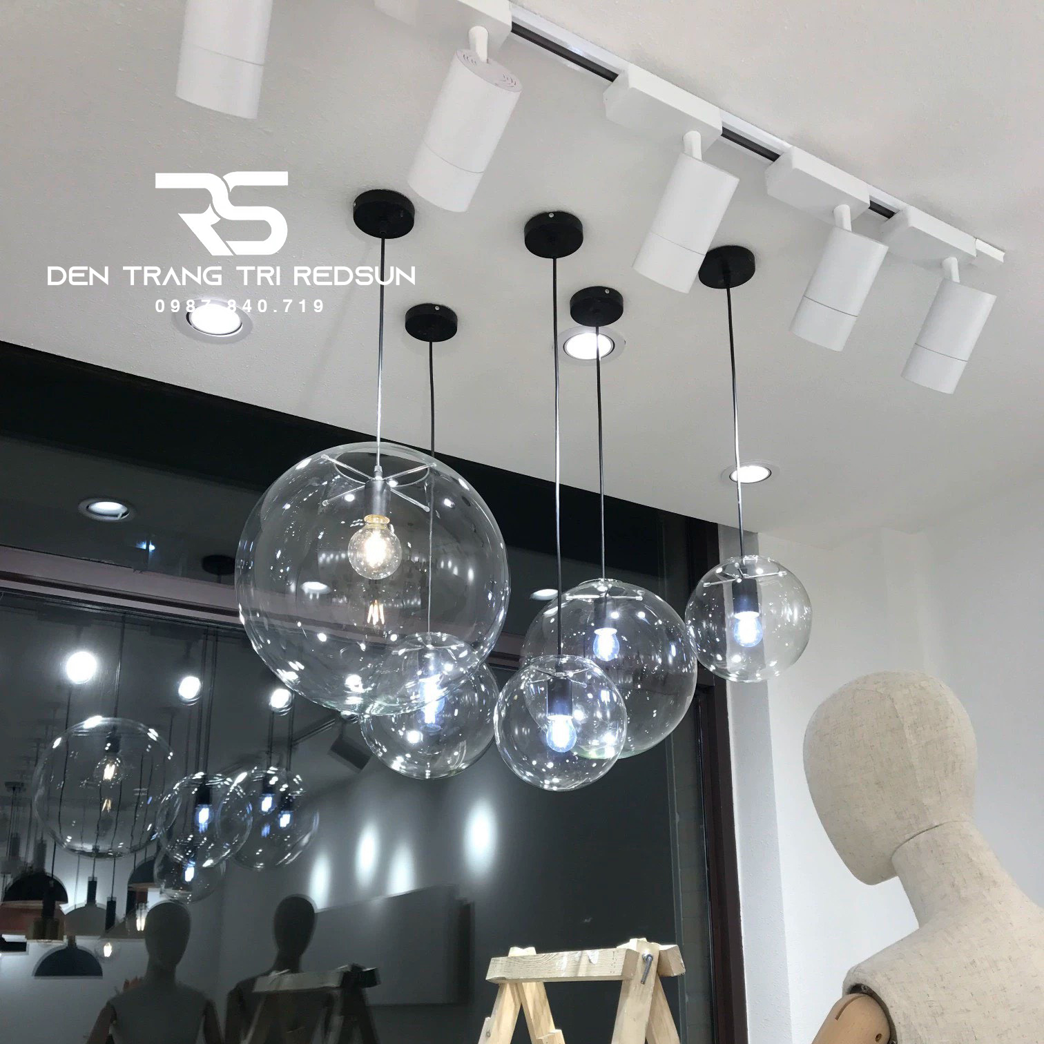 Đèn Thả Trần Hiện Đại Phong Cách Bắc Âu Chóa Thủy Tinh CDT-L006