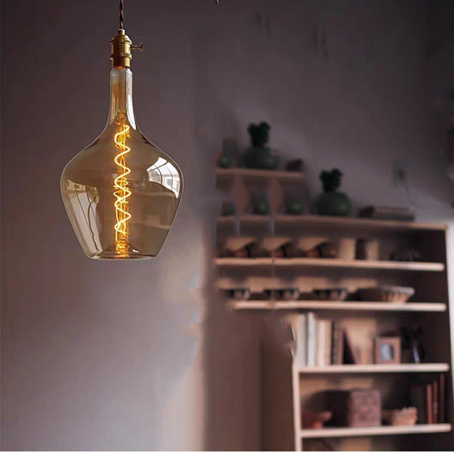 Đèn Thả Thuỷ Tinh Edison Cổ Điển Thế Hệ Mới Phong Cách Bắc Âu CDT-T047 Dáng C