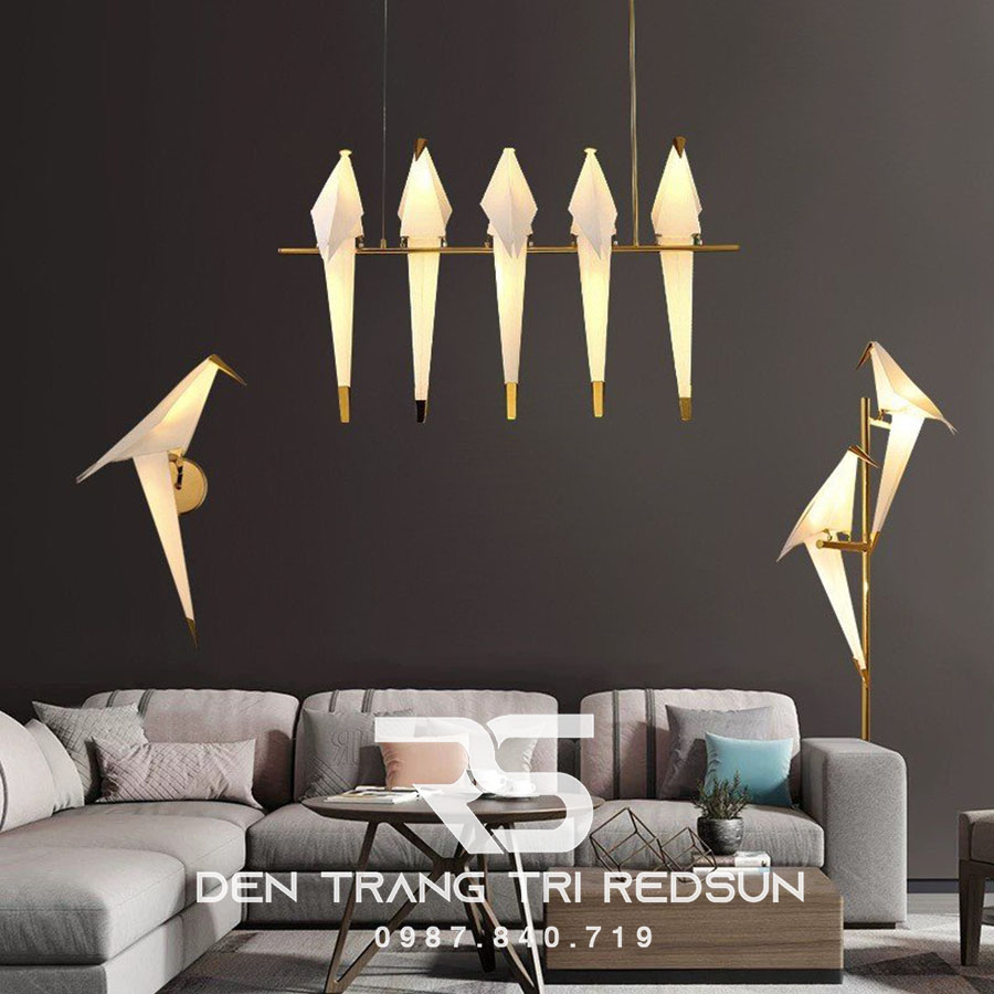 Đèn Sàn Phong Cách Bắc Âu Sáng Tạo Hình Hạc Giấy DS2042