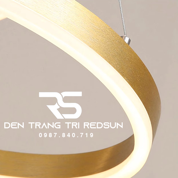 Đèn Thả Phòng Khách Hiện Đại Bắc Âu 4 Vòng Hợp Kim G5-2468