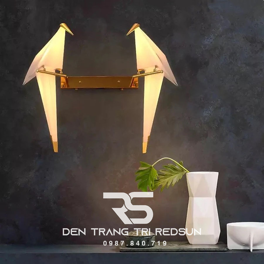 Đèn Tường Phòng Khách, Phòng Ngủ, Cầu Thang Hiện Đại Phong Cách Bắc Âu Sáng Tạo Hình Hạc Giấy DT-BVK23T2