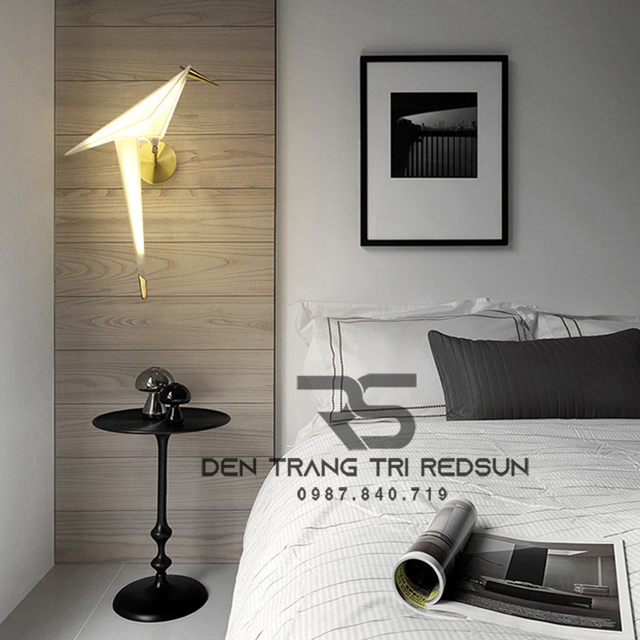 Đèn Tường Phòng Khách, Phòng Ngủ, Cầu Thang Hiện Đại Phong Cách Bắc Âu Sáng Tạo Hình Hạc Giấy DT-BVK23T1