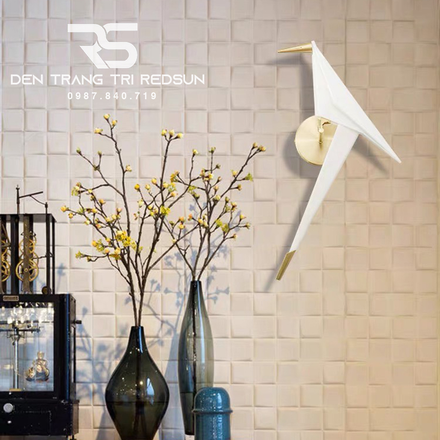 Đèn Tường Phòng Khách, Phòng Ngủ, Cầu Thang Hiện Đại Phong Cách Bắc Âu Sáng Tạo Hình Hạc Giấy DT-BVK23T1
