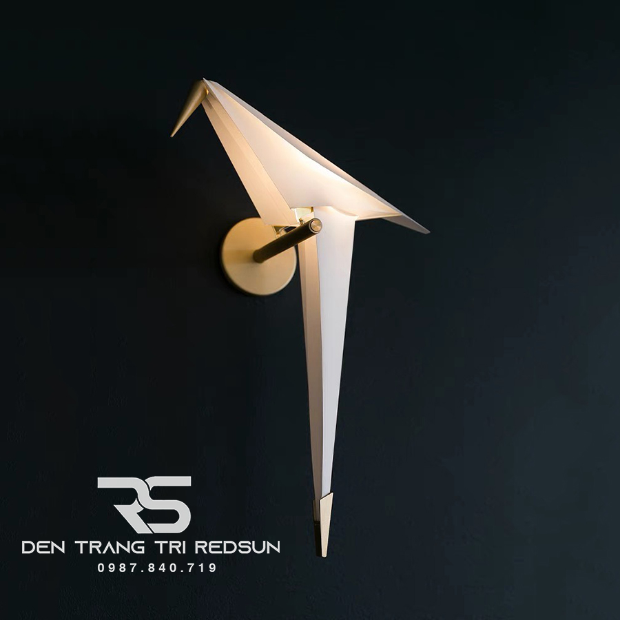 Đèn Tường Phòng Khách, Phòng Ngủ, Cầu Thang Hiện Đại Phong Cách Bắc Âu Sáng Tạo Hình Hạc Giấy DT-BVK23T1