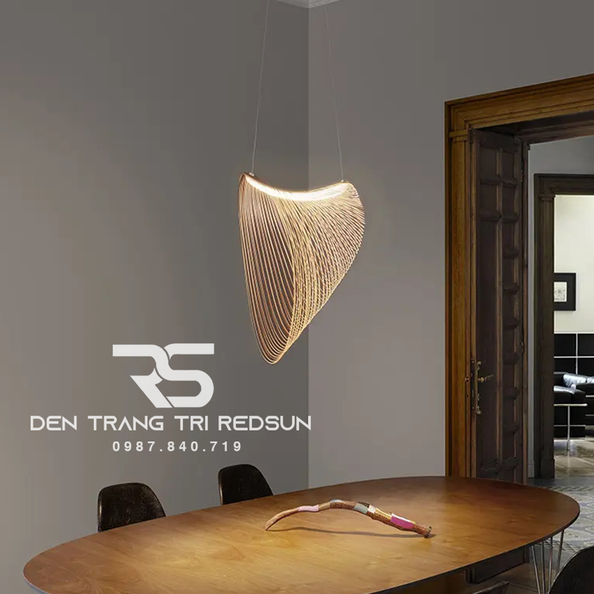 Đèn Thả Trần Hiện Đại Bắc Âu Chất Liệu Gỗ DC-BTTK88