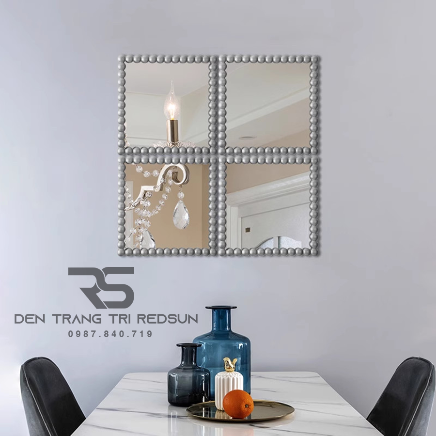 Gương Treo Tường Nghệ Thuật Lắp Trang Trí Phòng Khách, Phòng Ăn, Phòng Ngủ Bắc Âu GDC-006