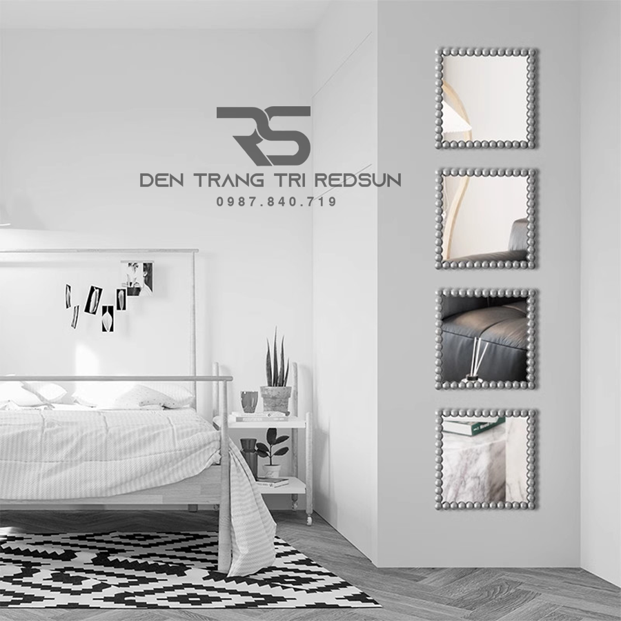 Gương Treo Tường Nghệ Thuật Lắp Trang Trí Phòng Khách, Phòng Ăn, Phòng Ngủ Bắc Âu GDC-006