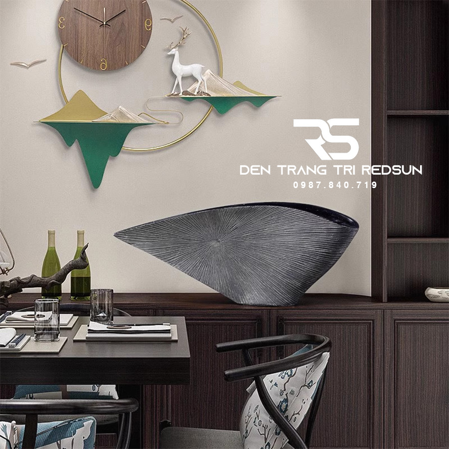 Bình Hoa Nghệ Thuật Uốn Cong Trang Trí Phòng Khách, Phòng Ngủ, Phòng Ăn Phong Cách Bắc Âu DDC-003