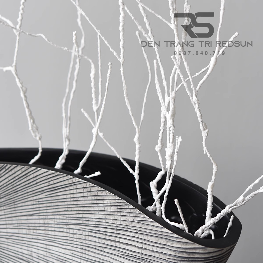 Bình Hoa Nghệ Thuật Uốn Cong Trang Trí Phòng Khách, Phòng Ngủ, Phòng Ăn Phong Cách Bắc Âu DDC-003