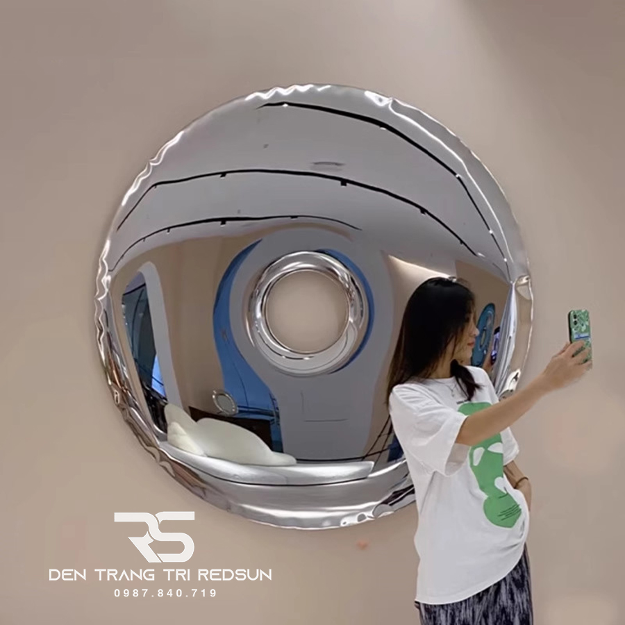 Gương Treo Tường Nghệ Thuật Trang Trí Phòng Khách, Phòng Ăn, Hành Lang Phong Cách Bắc Âu GDC-008