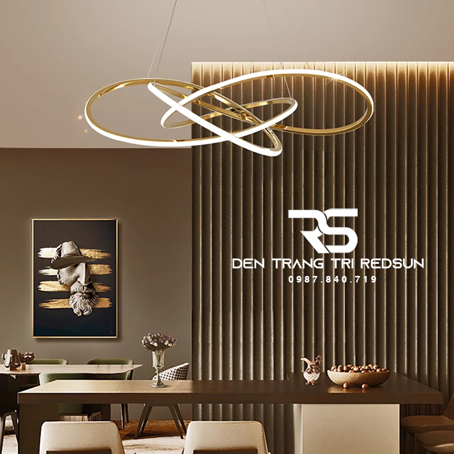 Đèn Thả Trần Hiện Đại Vòng Đan Xen Phong Cách Bắc Âu DC-1013