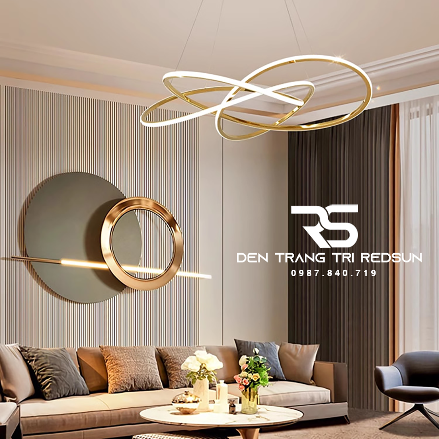 Đèn Thả Trần Hiện Đại Vòng Đan Xen Phong Cách Bắc Âu DC-1013