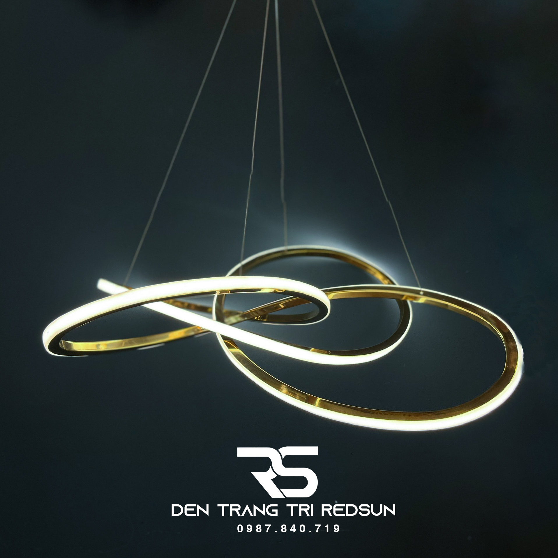 Đèn Thả Trần Hiện Đại Vòng Đan Xen Phong Cách Bắc Âu DC-1013