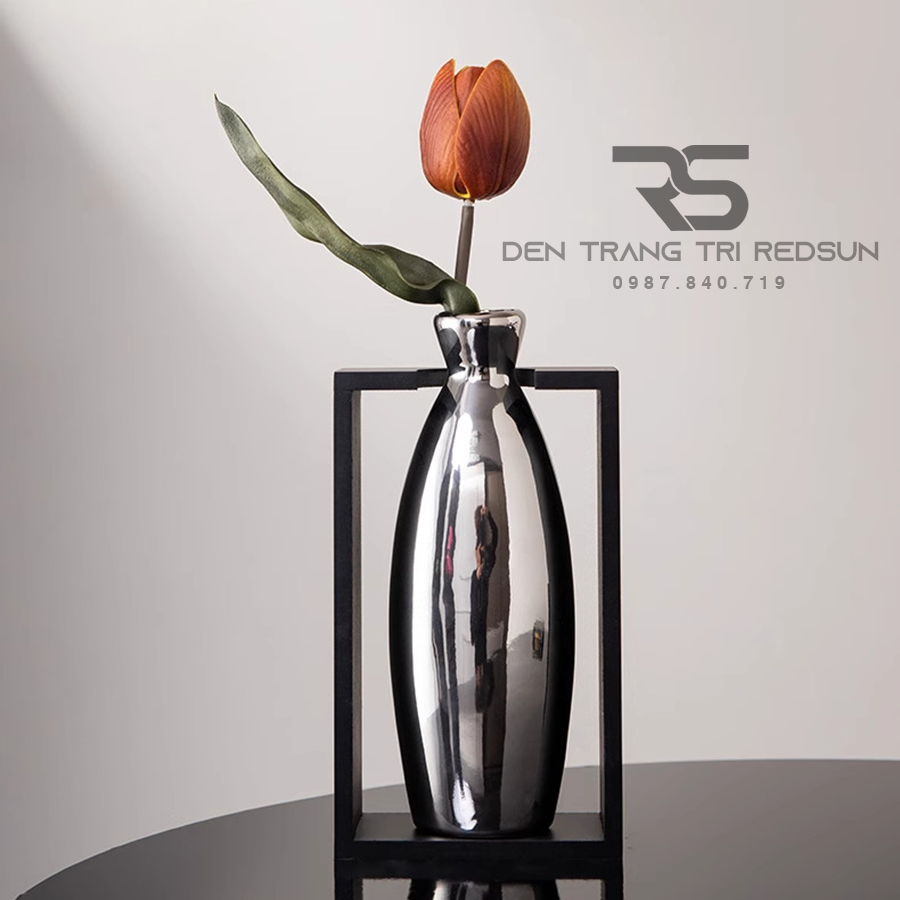 Bình Hoa Nghệ Thuật Chất Liệu Thủy Tinh Trang Trí Phòng Khách, Phòng Ngủ, Phòng Ăn Phong Cách Bắc Âu DDC-009