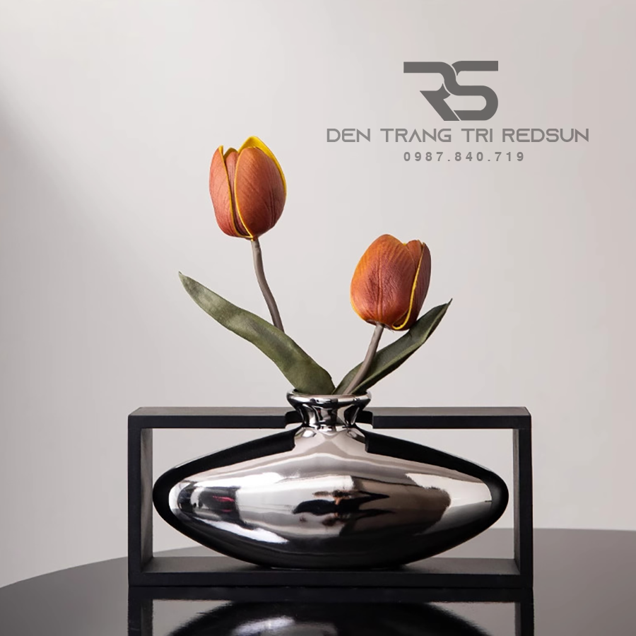 Bình Hoa Nghệ Thuật Chất Liệu Thủy Tinh Trang Trí Phòng Khách, Phòng Ngủ, Phòng Ăn Phong Cách Bắc Âu DDC-009