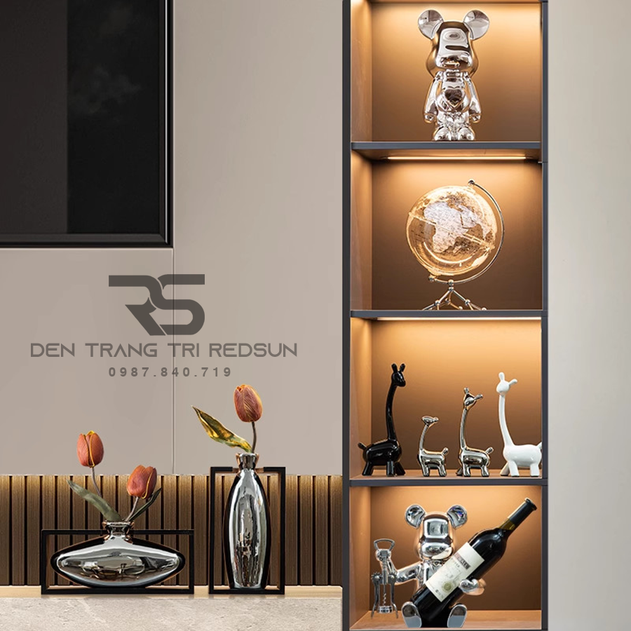 Bình Hoa Nghệ Thuật Chất Liệu Thủy Tinh Trang Trí Phòng Khách, Phòng Ngủ, Phòng Ăn Phong Cách Bắc Âu DDC-009