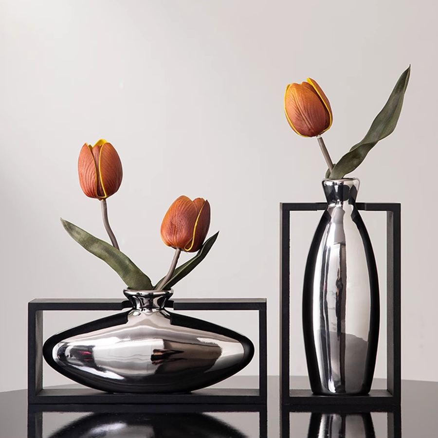 Bình Hoa Nghệ Thuật Chất Liệu Thủy Tinh Trang Trí Phòng Khách, Phòng Ngủ, Phòng Ăn Phong Cách Bắc Âu DDC-009