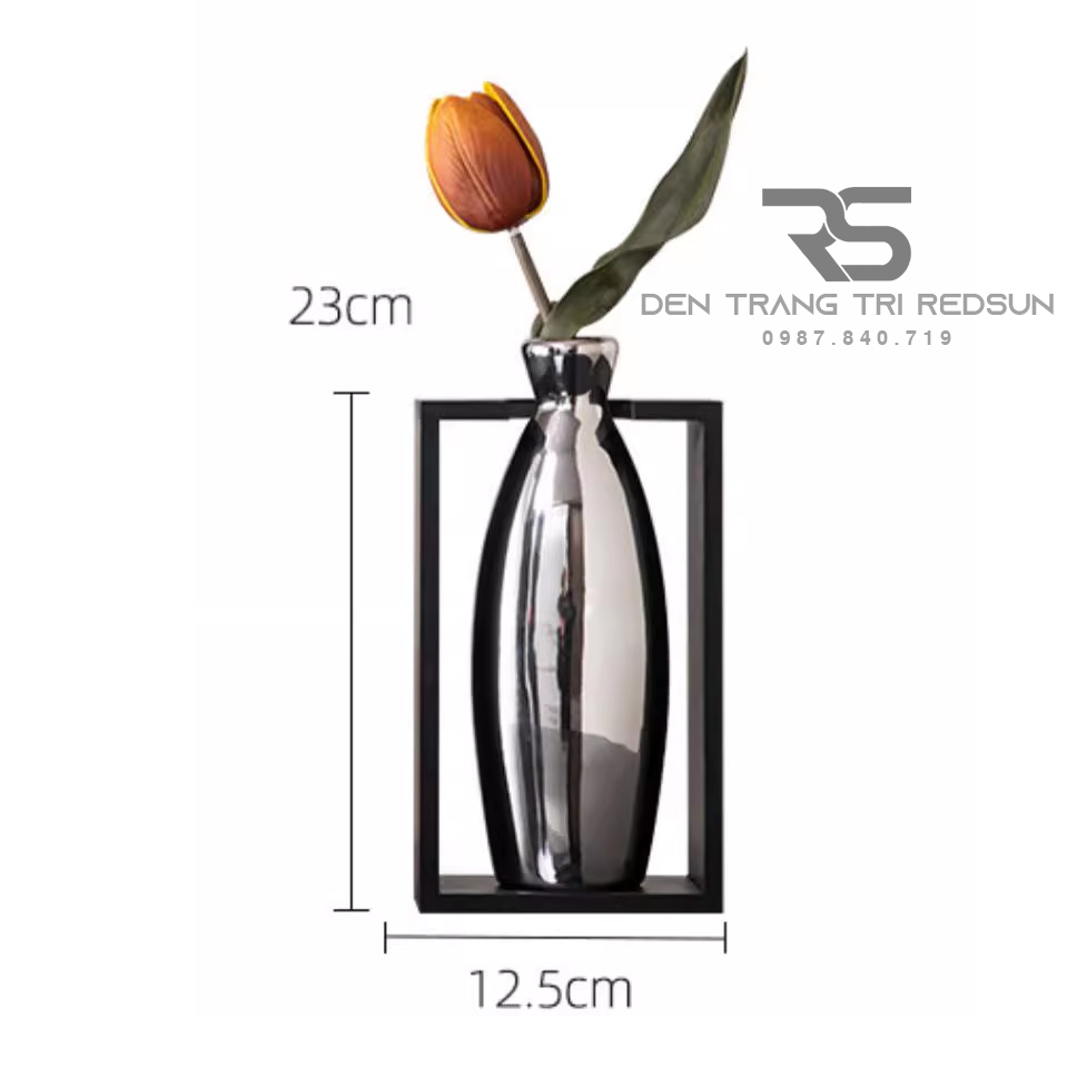 Bình Hoa Nghệ Thuật Chất Liệu Thủy Tinh Trang Trí Phòng Khách, Phòng Ngủ, Phòng Ăn Phong Cách Bắc Âu DDC-009