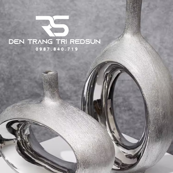 Bình Hoa Nghệ Thuật Chất Liệu Gốm Trang Trí Phòng Khách, Phòng Ngủ, Phòng Ăn Phong Cách Hiện Đại DDC-010