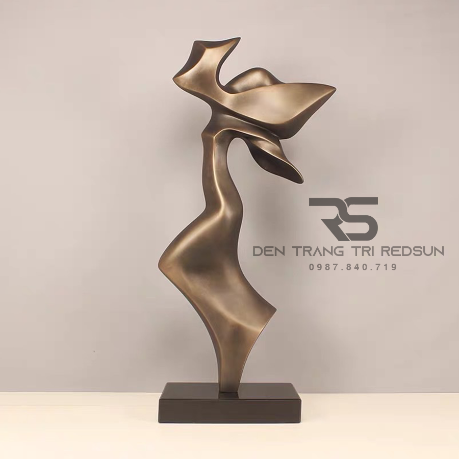 Đồ Trang Trí Nghệ Thuật Phòng Khách, Phòng Ngủ, Phòng Ăn Điêu Khắc Mô Hình Người Trừu Tượng DDC-011 Dáng C