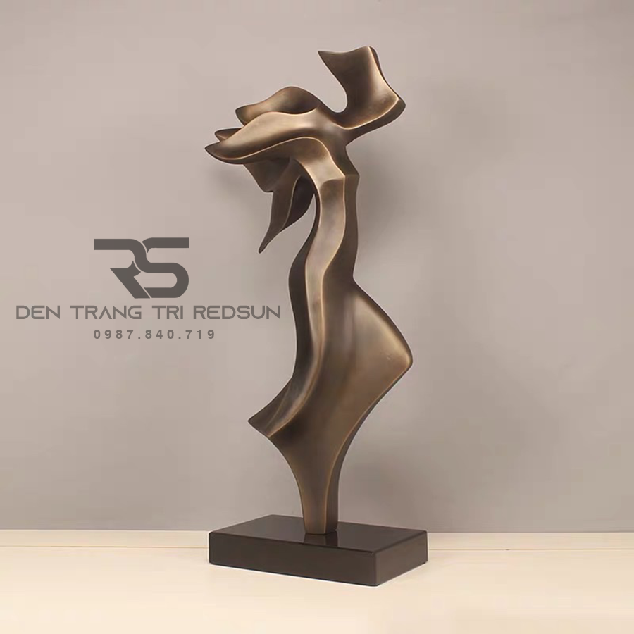 Đồ Trang Trí Nghệ Thuật Phòng Khách, Phòng Ngủ, Phòng Ăn Điêu Khắc Mô Hình Người Trừu Tượng DDC-011 Dáng C