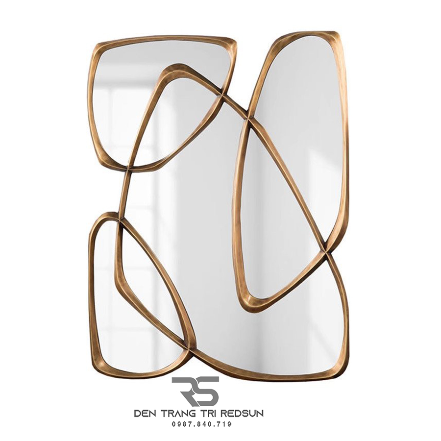Gương Treo Tường Nghệ Thuật Trang Trí Phòng Khách, Phòng Ăn, Hành Lang Phong Cách Bắc Âu GDC-010