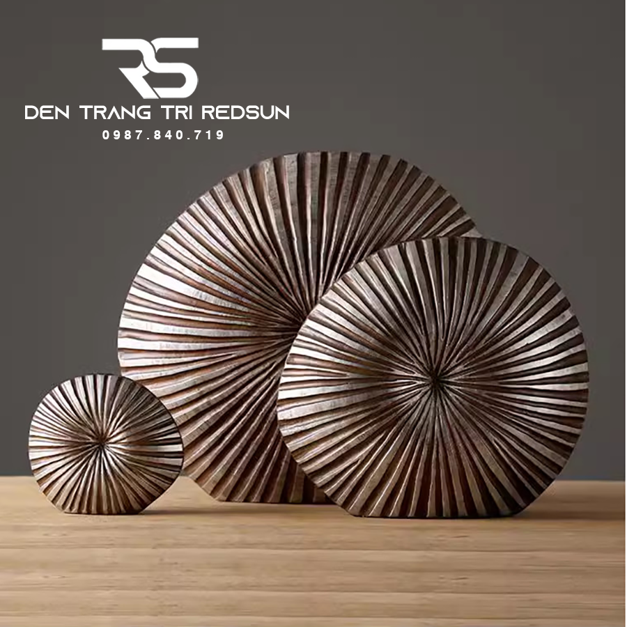 Bình Hoa Nghệ Thuật Trang Trí Phòng Khách, Phòng Ngủ, Phòng Ăn Điêu Khắc Thủ Công Hình Vỏ Sò DDC-013