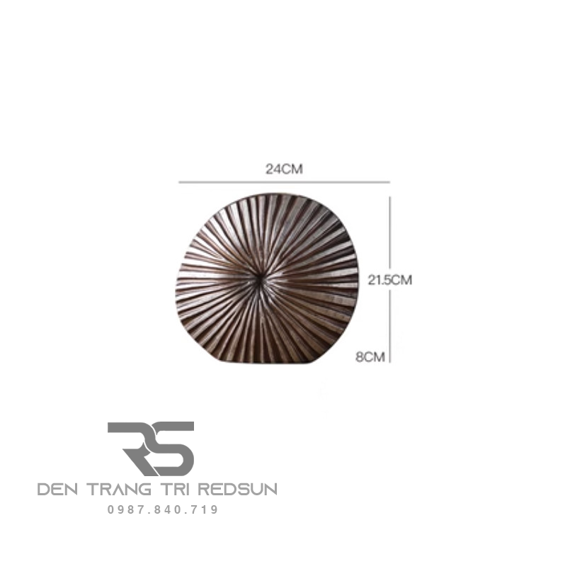 Bình Hoa Nghệ Thuật Trang Trí Phòng Khách, Phòng Ngủ, Phòng Ăn Điêu Khắc Thủ Công Hình Vỏ Sò DDC-013