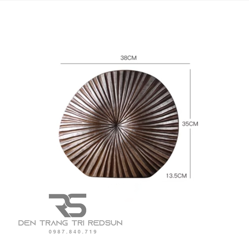 Bình Hoa Nghệ Thuật Trang Trí Phòng Khách, Phòng Ngủ, Phòng Ăn Điêu Khắc Thủ Công Hình Vỏ Sò DDC-013