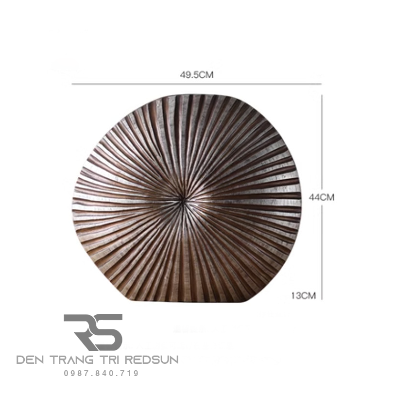 Bình Hoa Nghệ Thuật Trang Trí Phòng Khách, Phòng Ngủ, Phòng Ăn Điêu Khắc Thủ Công Hình Vỏ Sò DDC-013