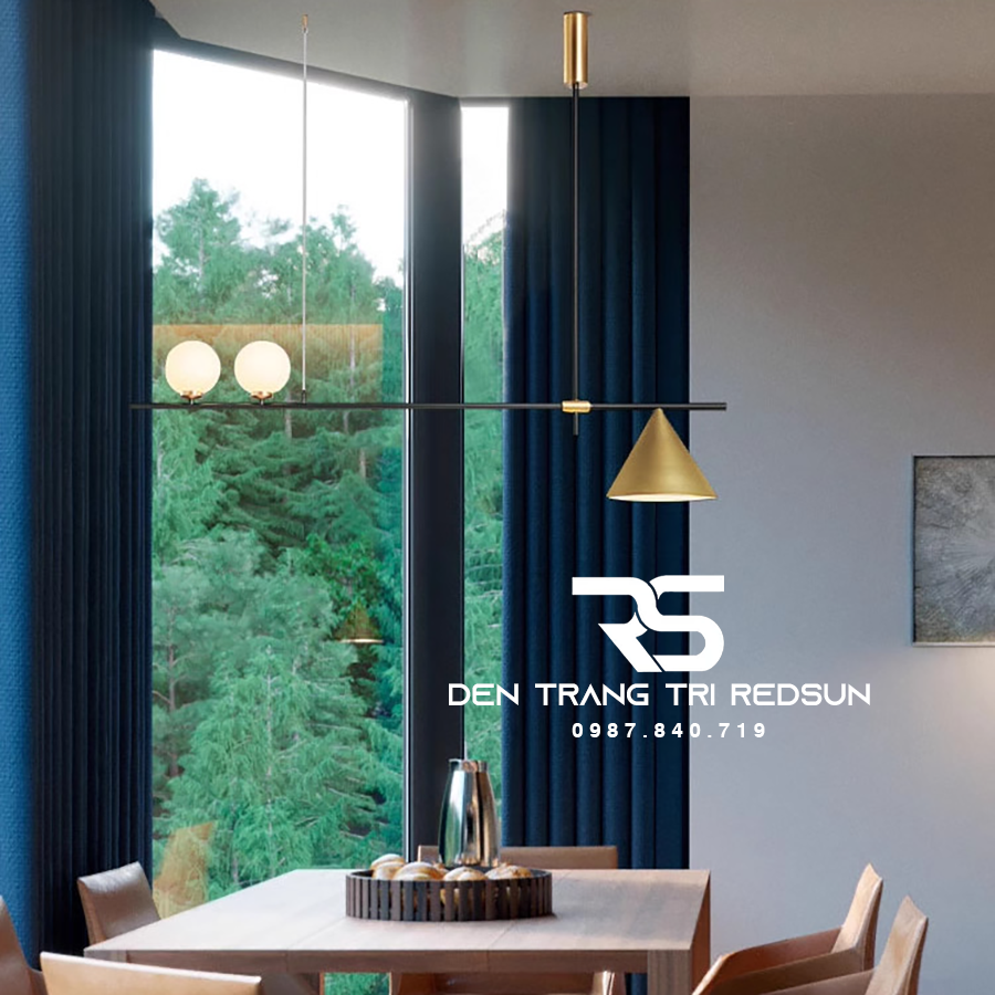 Đèn Thả Bàn Ăn Hiện Đại Chóa Thúy Tinh Phong Cách Bắc Âu TH752 (DC-T006)