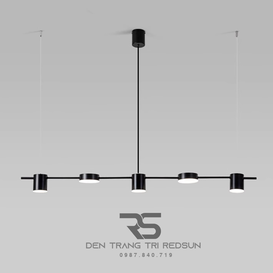 Đèn Thả Bàn Ăn Hiện Đại 5 Bóng Rọi Phong Cách Bắc Âu DC-T010