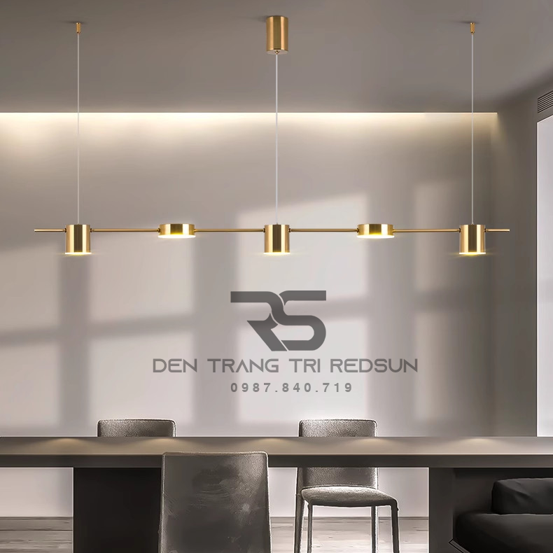 Đèn Thả Bàn Ăn Hiện Đại 5 Bóng Rọi Phong Cách Bắc Âu DC-T010