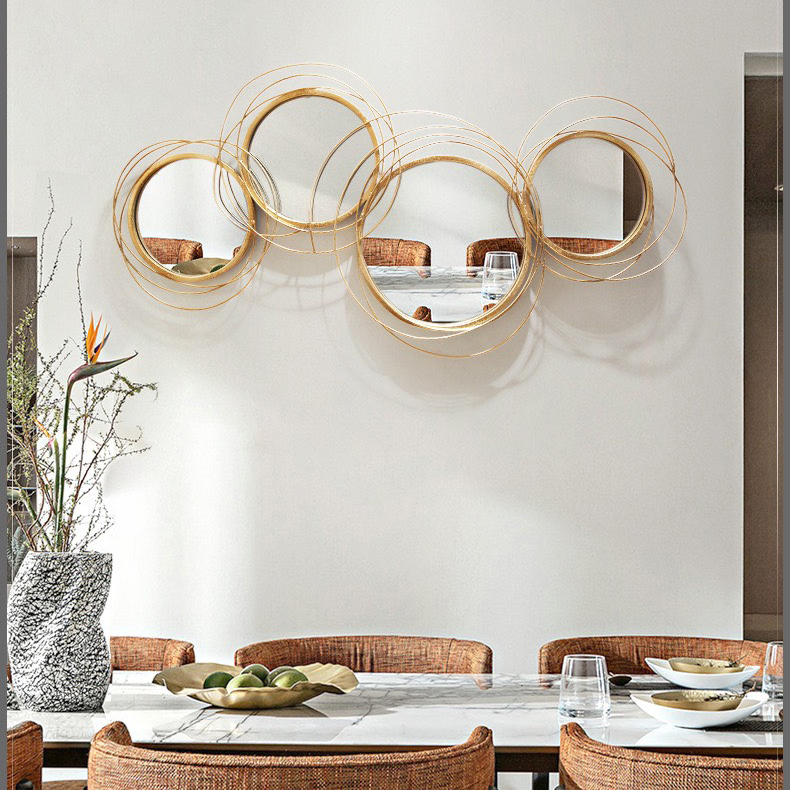 Gương Treo Tường Nghệ Thuật Trang Trí Phòng Khách, Phòng Ăn, Hành Lang Phong Cách Bắc Âu GDC-013