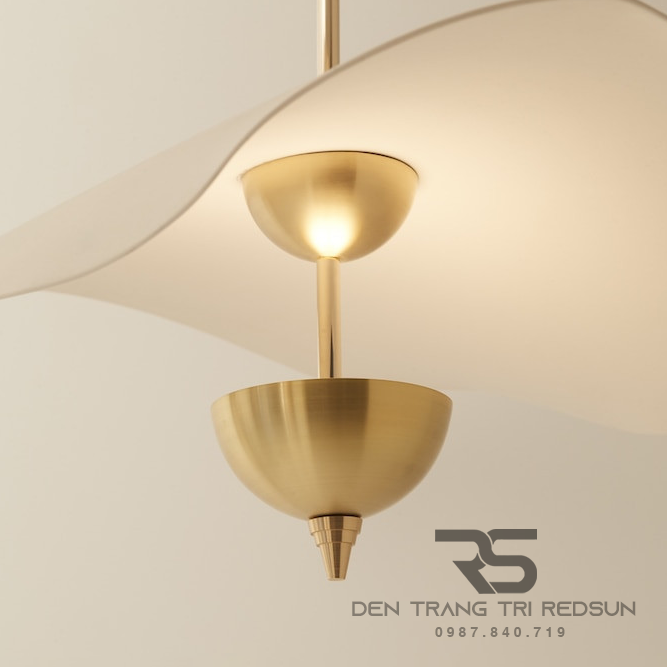 Đèn Thả Trần Hiện Đại Lá Sen Phong Cách Bắc Âu Chất Liệu Mica CDT-T052