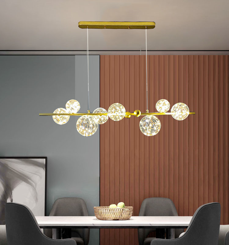 Đèn Thả Bàn Ăn Hiện Đại Phong Cách Bắc Âu Choá Thuỷ Tinh DC-51