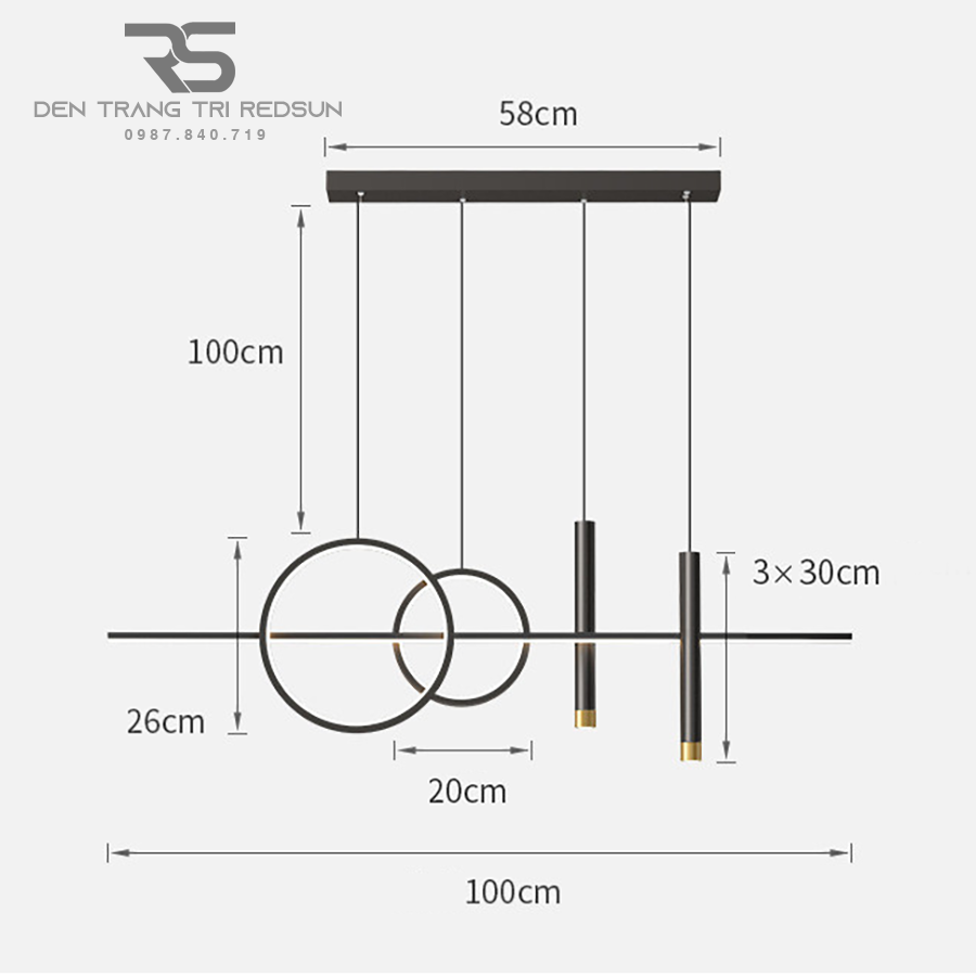 Đèn Thả Bàn Ăn Hiện Đại Phong Cách Bắc Âu DC-33