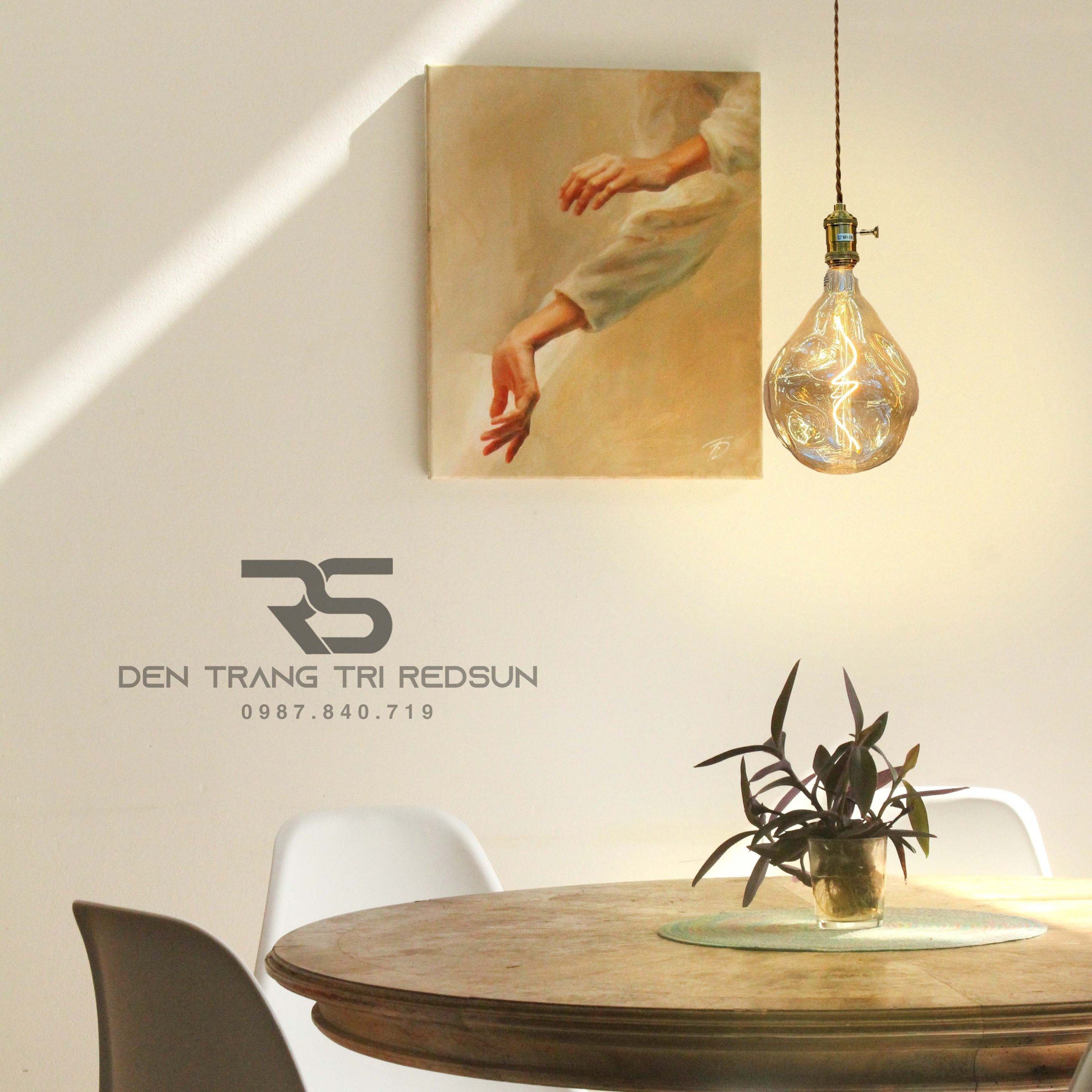 Đèn Thả Thuỷ Tinh Edison Cổ Điển Thế Hệ Mới Phong Cách Bắc Âu CDT-T047 Dáng B