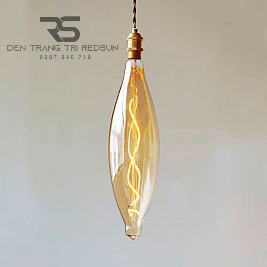 Đèn Thả Thuỷ Tinh Edison Cổ Điển Thế Hệ Mới Phong Cách Bắc Âu CDT-T047 Dáng D