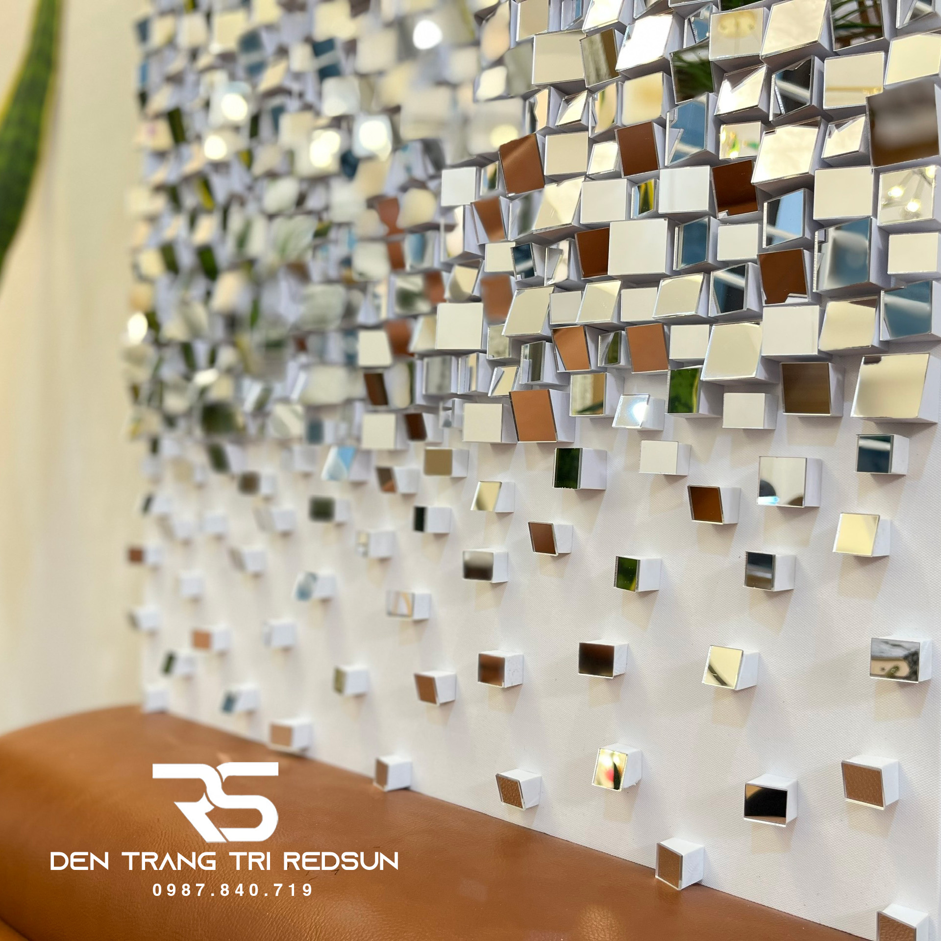 Gương Treo Tường Nghệ Thuật Trang Trí Phòng Khách, Phòng Ăn, Hành Lang Phong Cách Bắc Âu GDC-009