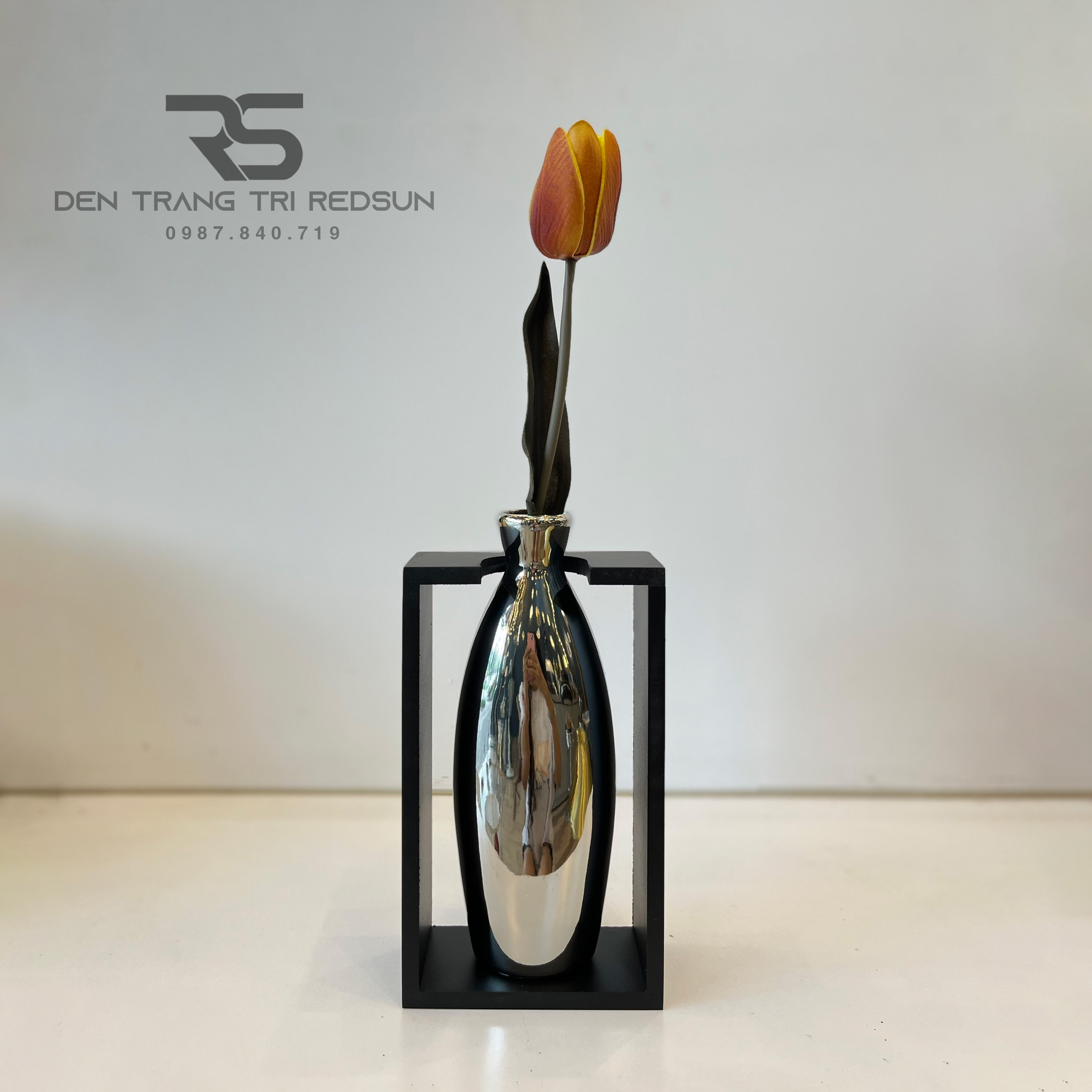 Bình Hoa Nghệ Thuật Chất Liệu Thủy Tinh Trang Trí Phòng Khách, Phòng Ngủ, Phòng Ăn Phong Cách Bắc Âu DDC-009