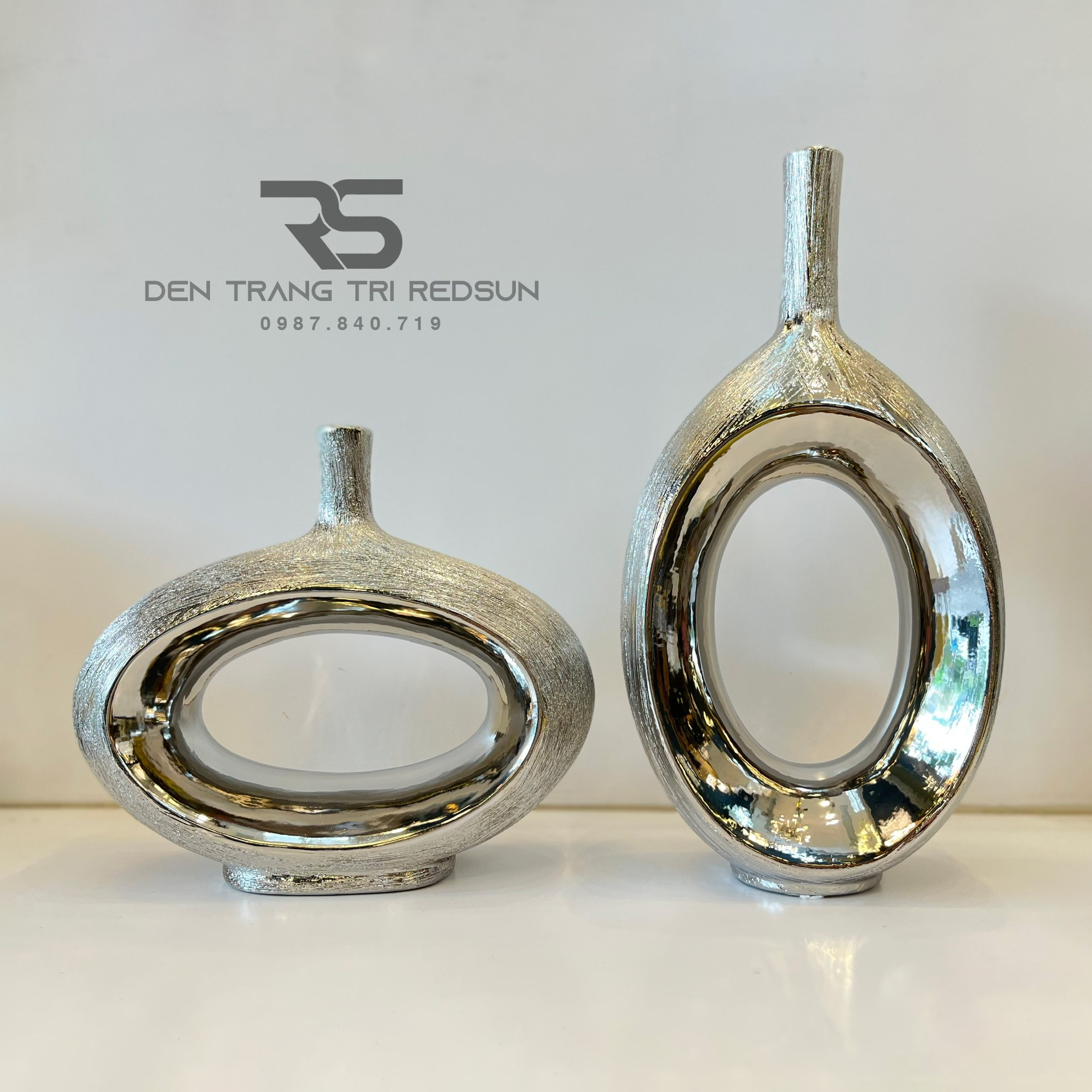 Bình Hoa Nghệ Thuật Chất Liệu Gốm Trang Trí Phòng Khách, Phòng Ngủ, Phòng Ăn Phong Cách Hiện Đại DDC-010