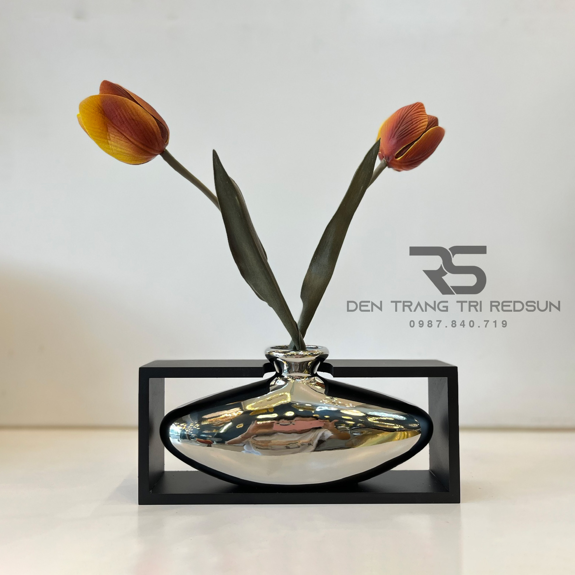 Bình Hoa Nghệ Thuật Chất Liệu Thủy Tinh Trang Trí Phòng Khách, Phòng Ngủ, Phòng Ăn Phong Cách Bắc Âu DDC-009